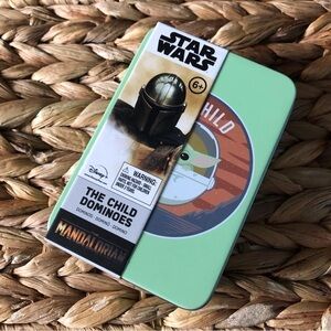 Star Wars: The Mandalorian: The Child Dominoes game set with tin